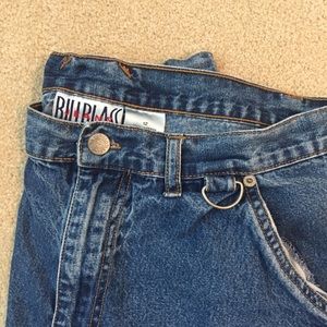 Vintage High-Waisted Utility Mom Jean Shorts